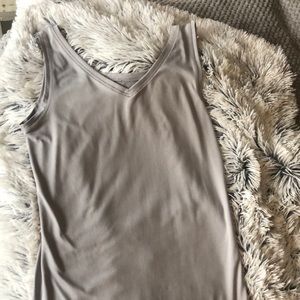 Silver/Grey v neck tank